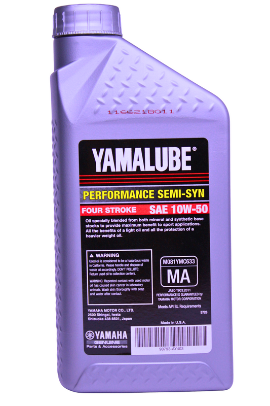 Yamalube 4T 10W-50 — Aceite de motor semisintético para moto