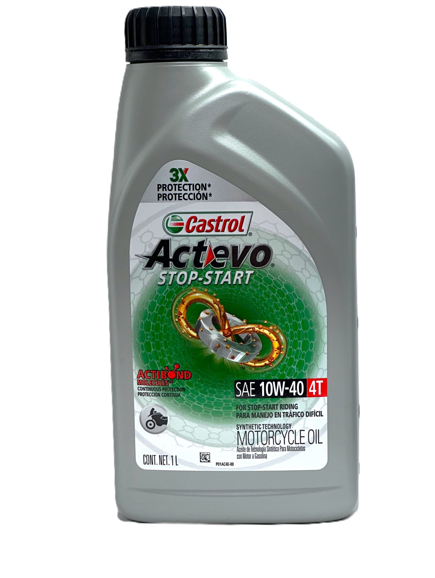 Castrol Power 1 4T 10W-40 — Aceite de motor semisintético para moto