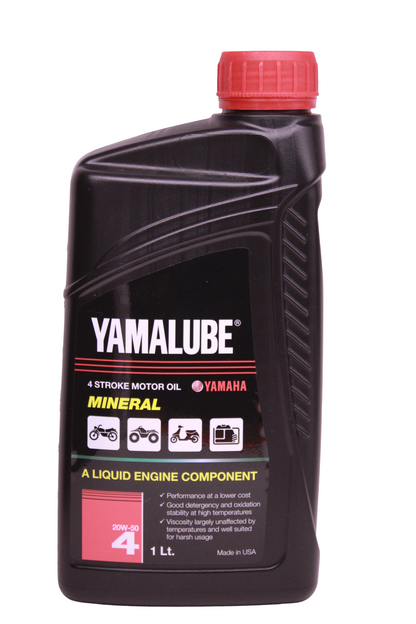 Yamalube 4T 20W-50 — Aceite de motor mineral para moto