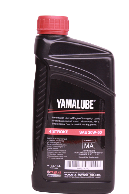 Yamalube 4T 20W-50 — Aceite de motor mineral para moto