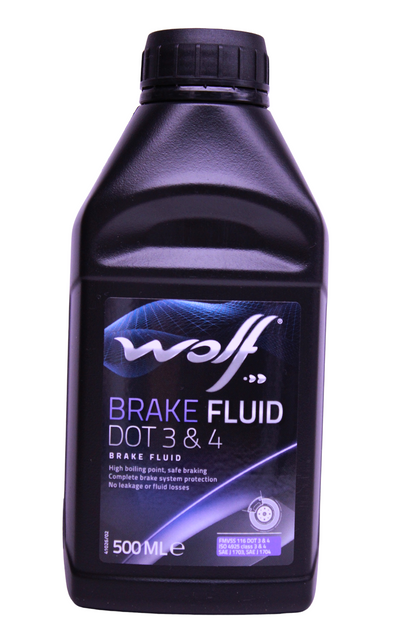 Wolf DOT 3&4 — Líquido de frenos para moto y auto