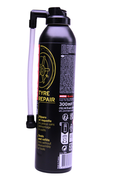 Inflador de Emergencia P3 300ml — Infla y sella neumáticos pinchados para moto