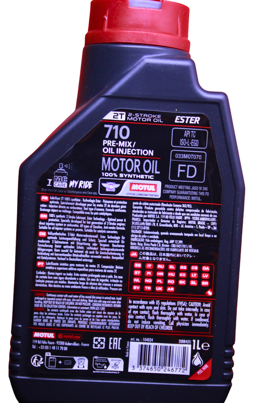 Motul 710 2T — Aceite de motor 100% sintético para moto 2 tiempos