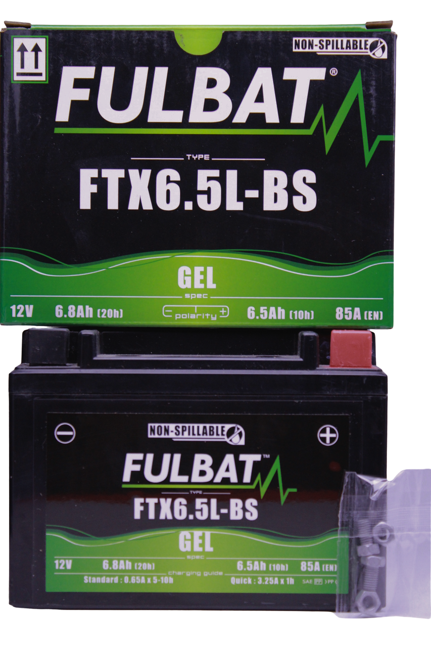 Batería Fulbat FTX6.5-BS — Batería sellada sin mantenimiento para moto