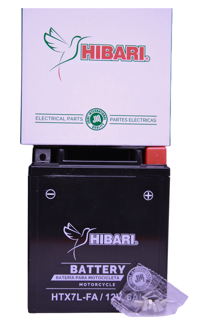 Batería Hibari HTX7L — Batería AGM sellada activada para moto
