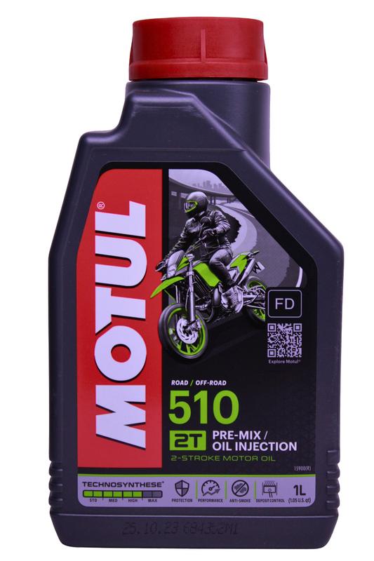 Motul 510 2T — Aceite de motor semisintético para moto 2 tiempos
