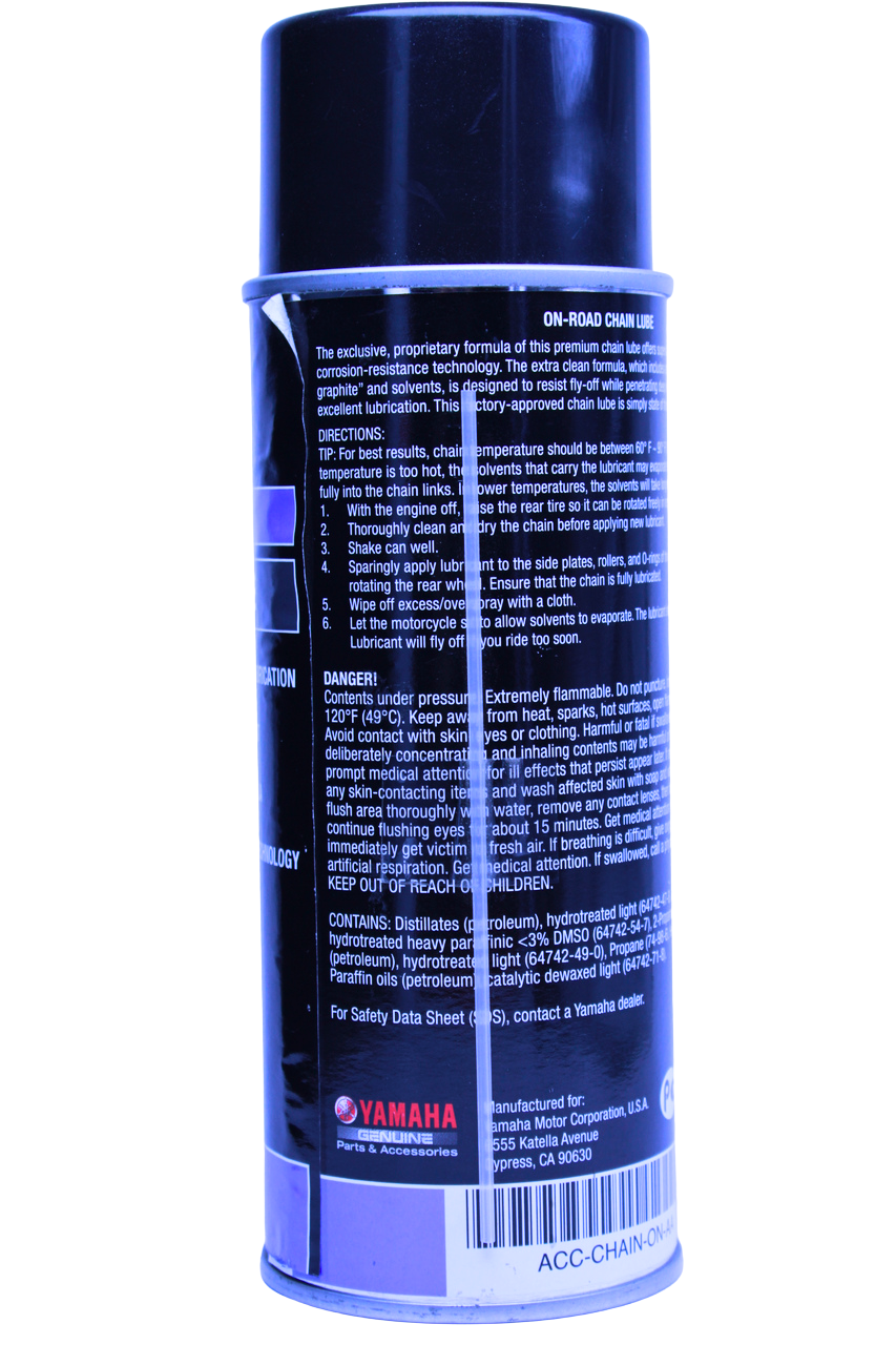 Yamalube Chain Lube On-Road — Lubricante de cadena para moto de calle
