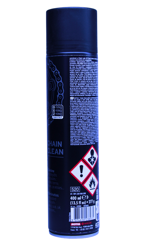 Motul C1 Chain Clean — Limpiador desengrasante de cadena para moto 400ML