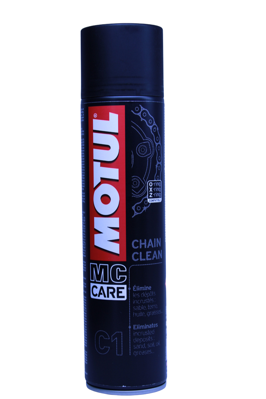 Motul C1 Chain Clean — Limpiador desengrasante de cadena para moto 400ML