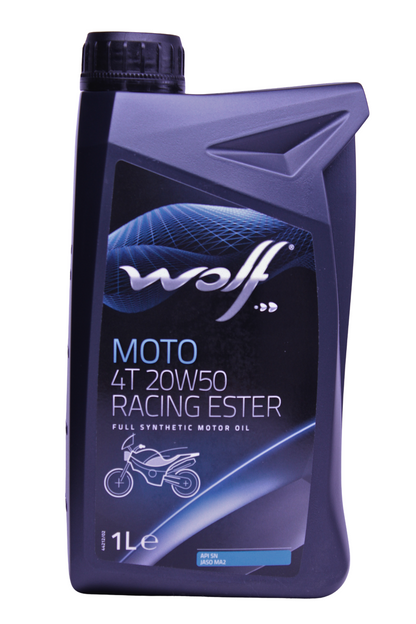 Wolf 4T 20W-50 — Aceite de motor 100% sintético para moto
