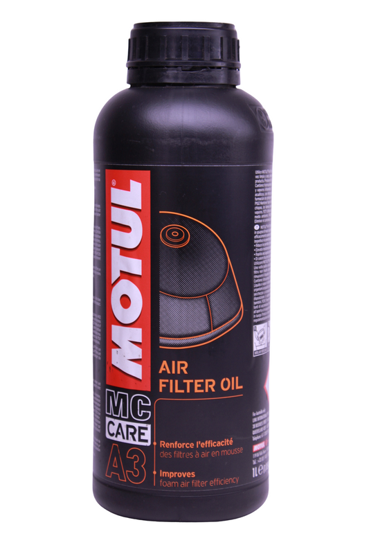 Motul A3 Air Filter Oil — Aceite de filtro de aire líquido para moto