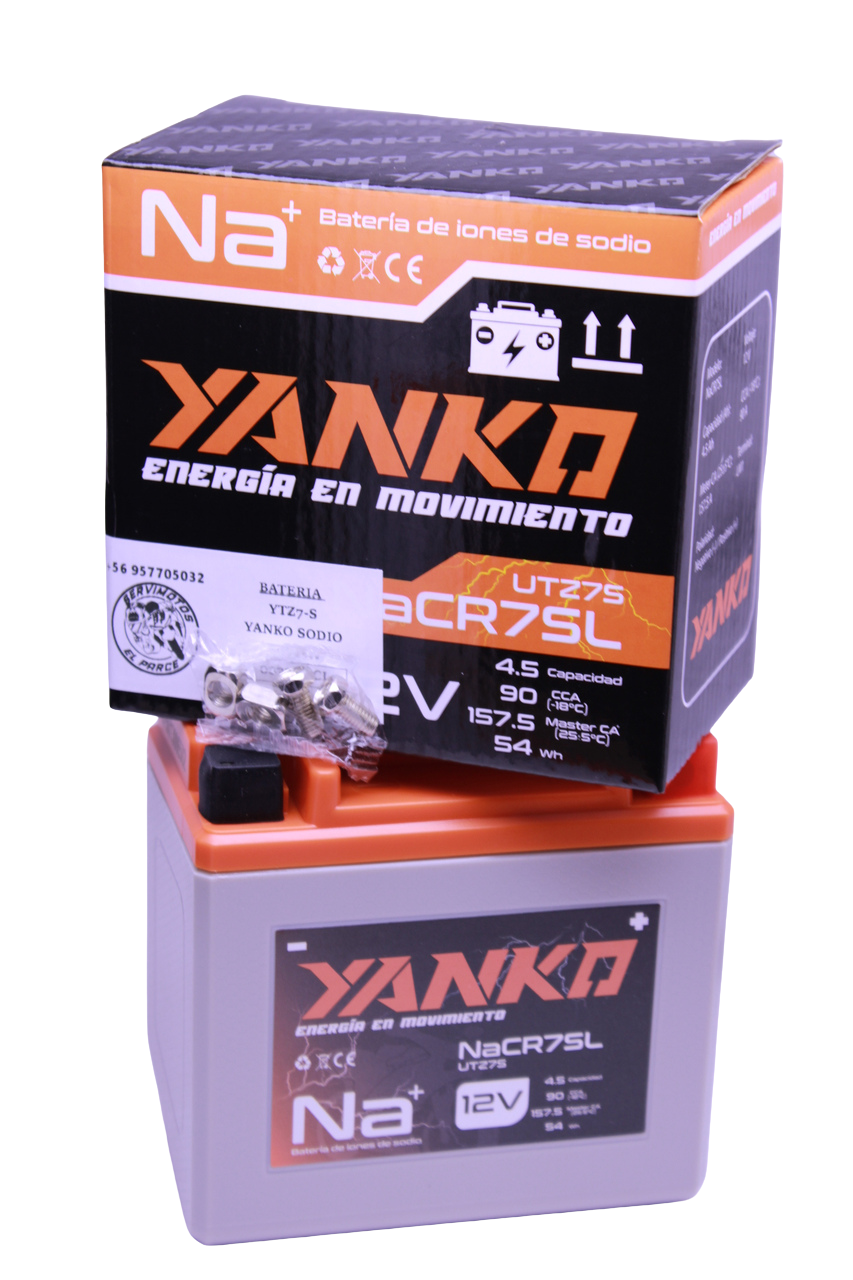 Batería de Sodio Yanko NA-CR7SL / YTZ7-S — Yamaha XTZ 150