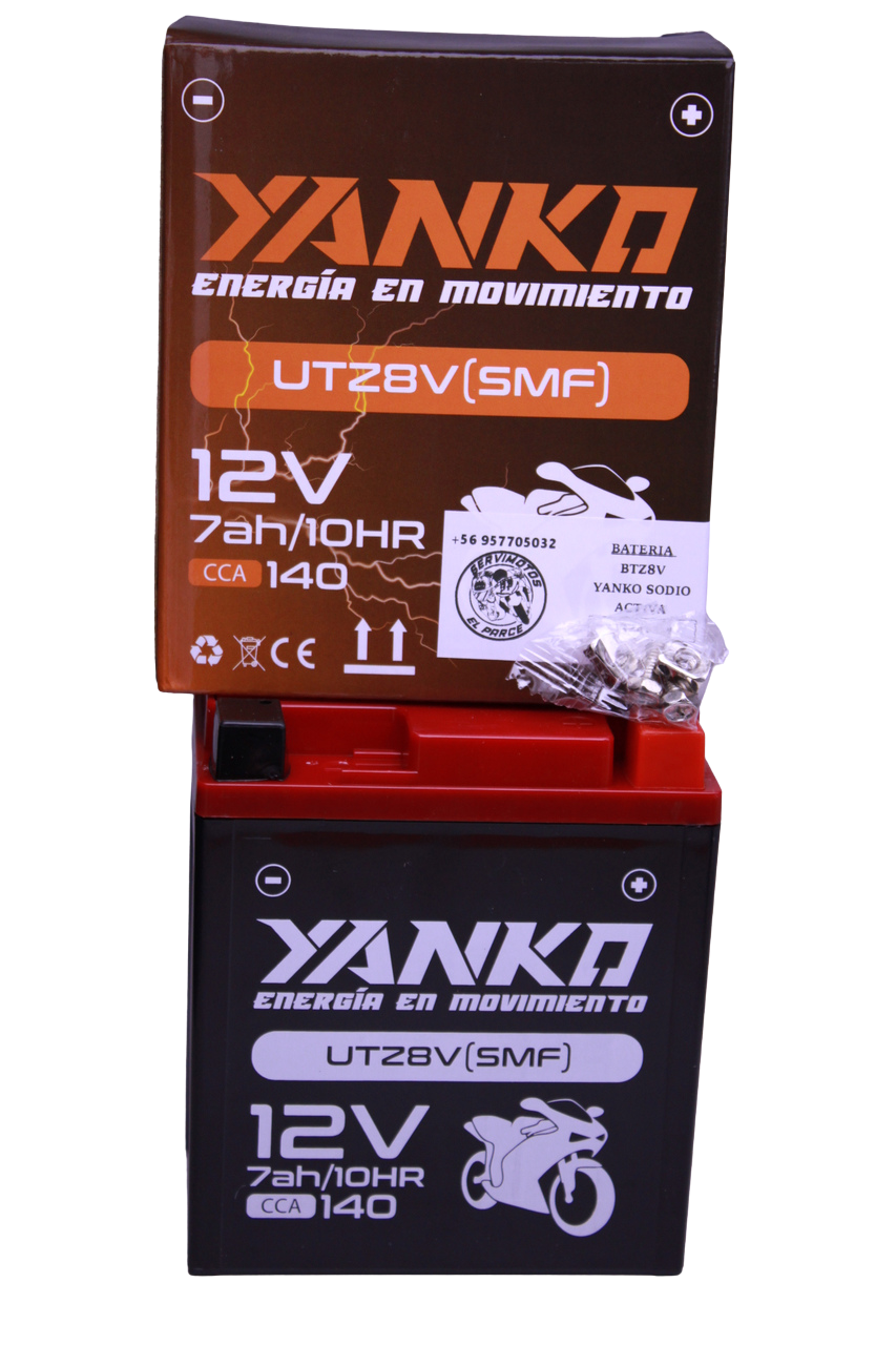 Batería Yanko UTZ8V / BTZ8V SMF — Yamaha FZ250 / R3 / MT-03