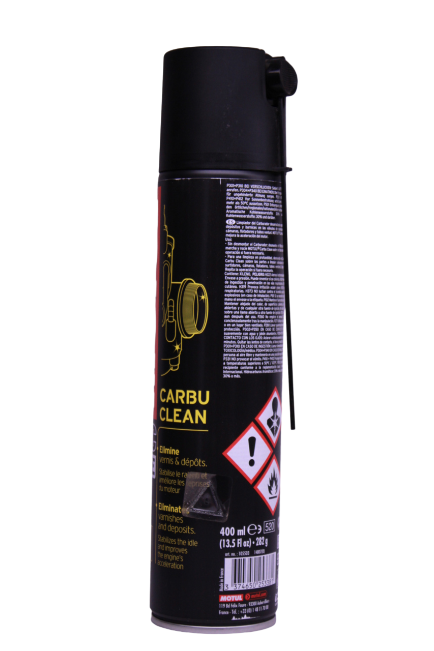 Motul Carbu Clean — Limpiador de carburador para moto