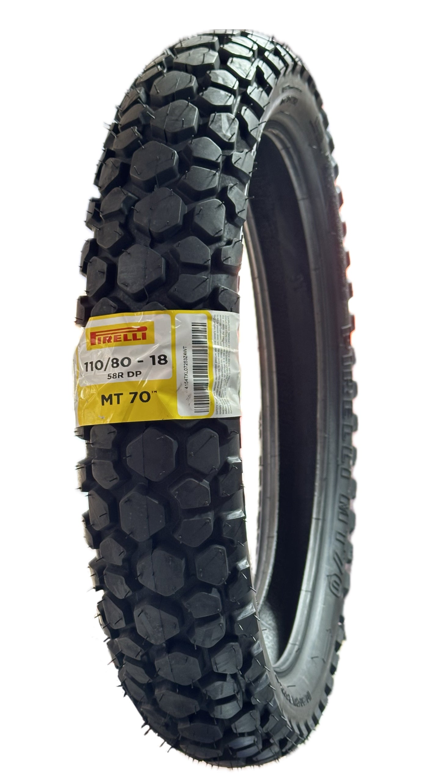Neumático Pirelli MT 70 110/80-18 — Llanta trasera trail/adventure