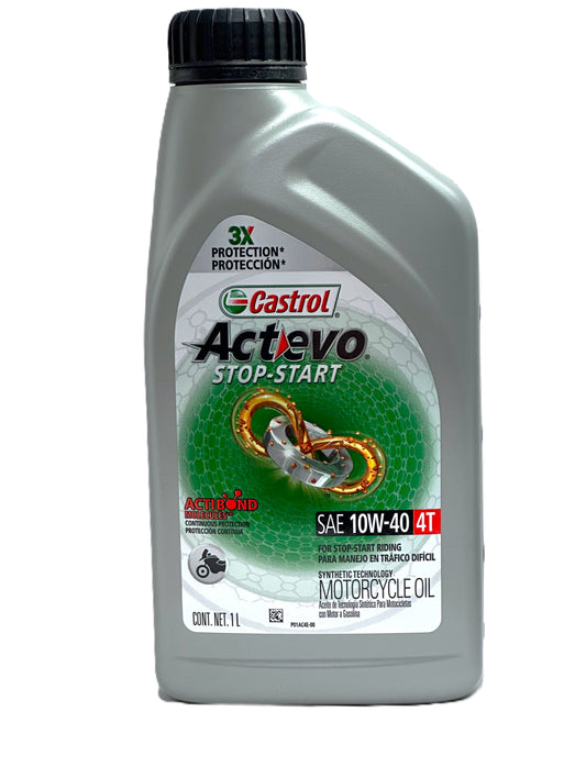 Castrol Power 1 4T 10W-40 — Aceite de motor semisintético para moto