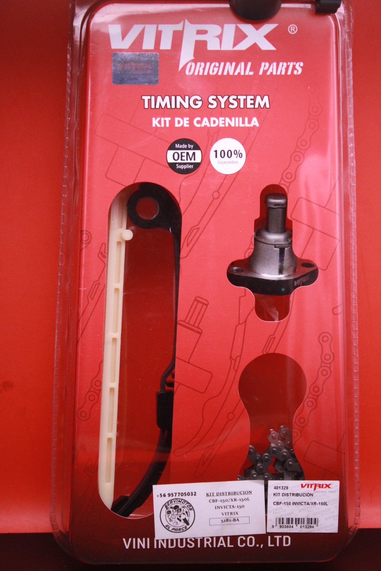 Kit de Distribución Vitrix — Honda CBF 150 / XR 150L / Invicta 150