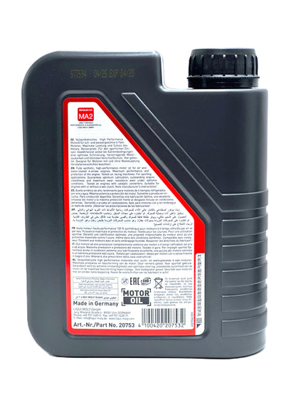 Liqui Moly 4T 10W-40 — Aceite de motor 100% sintético para moto