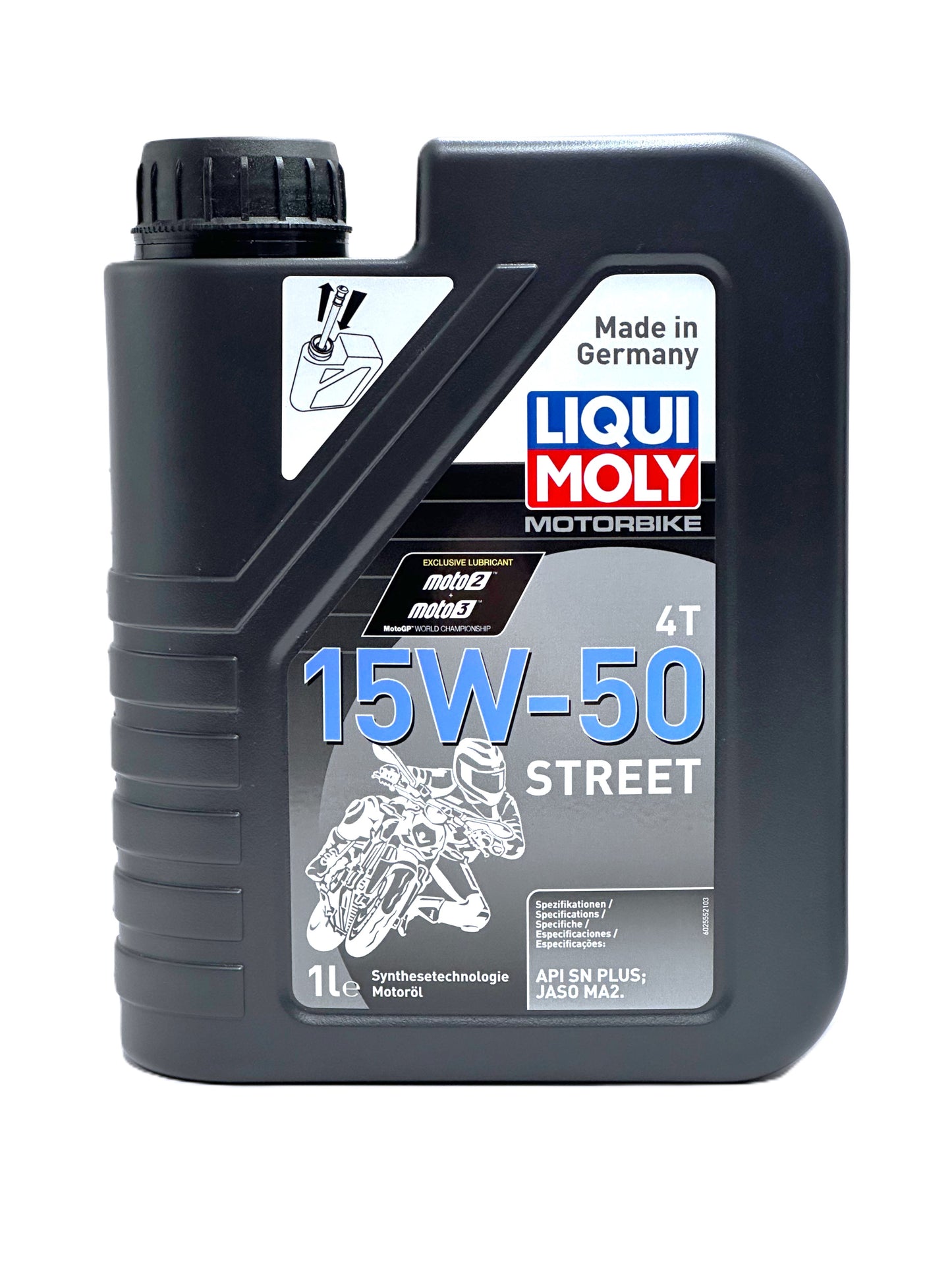 Liqui Moly 4T 15W-50 — Aceite de motor semisintético para moto