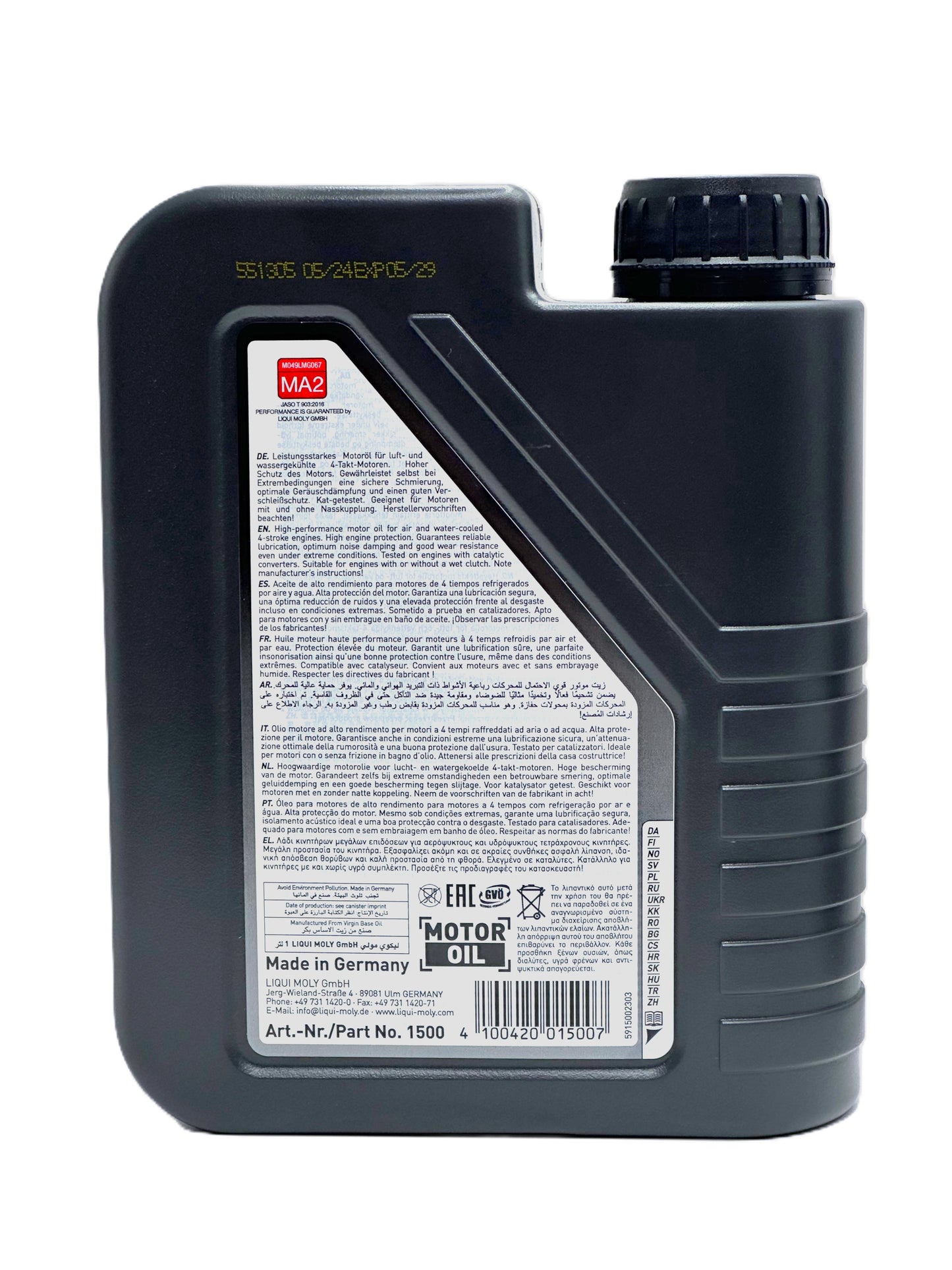 Liqui Moly 4T 20W-50 — Aceite de motor mineral para moto