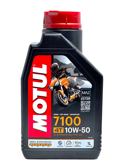 Motul 7100 4T 10W-50 — Aceite de motor 100% sintético para moto