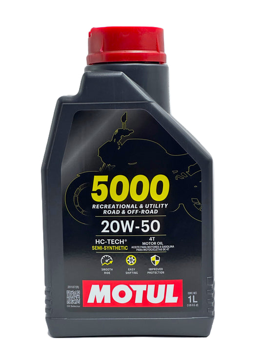 Motul 5000 4T 20W-50 — Aceite de motor mineral para moto