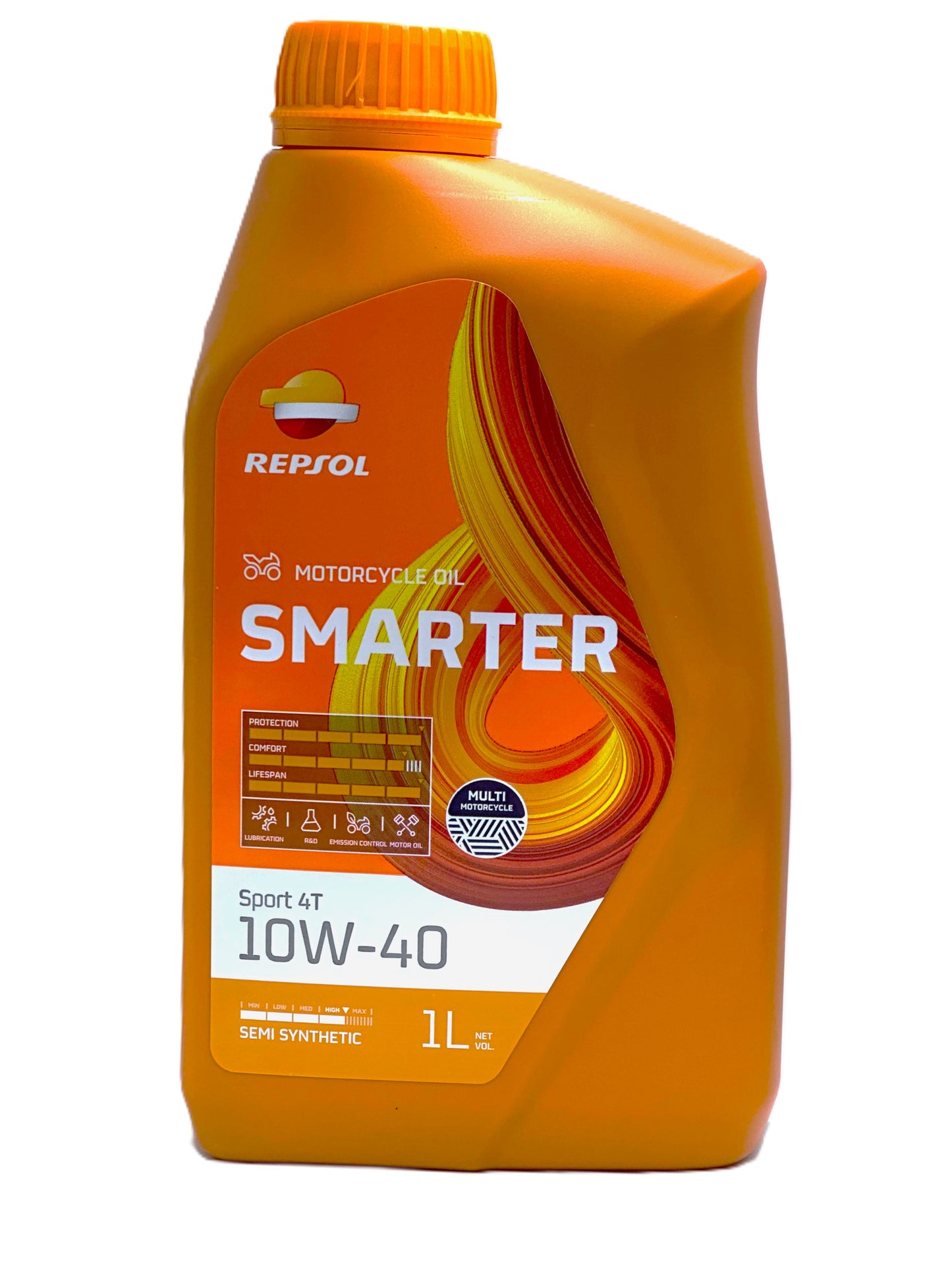 Repsol Moto 4T 10W-40 — Aceite de motor semisintético para moto