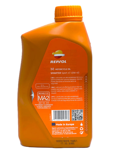 Repsol Moto 4T 10W-40 — Aceite de motor semisintético para moto