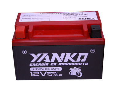 Batería Yanko YTX7A-BS SMF — SCOOTER / UM200