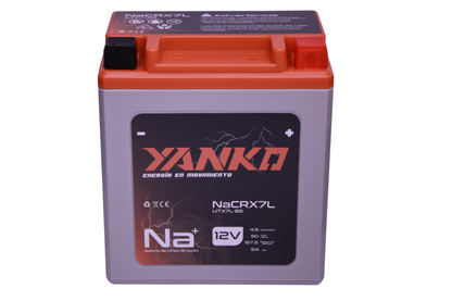 Batería de Sodio Yanko NaCRX7L / UTX7L-BS / YTX7L-BS — Para moto